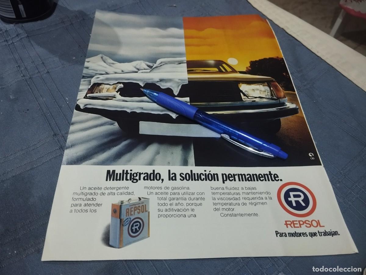 Coches y motocicletas: LUBRICANTES REPSOL ANUNCIO PUBLICIDAD REVISTA