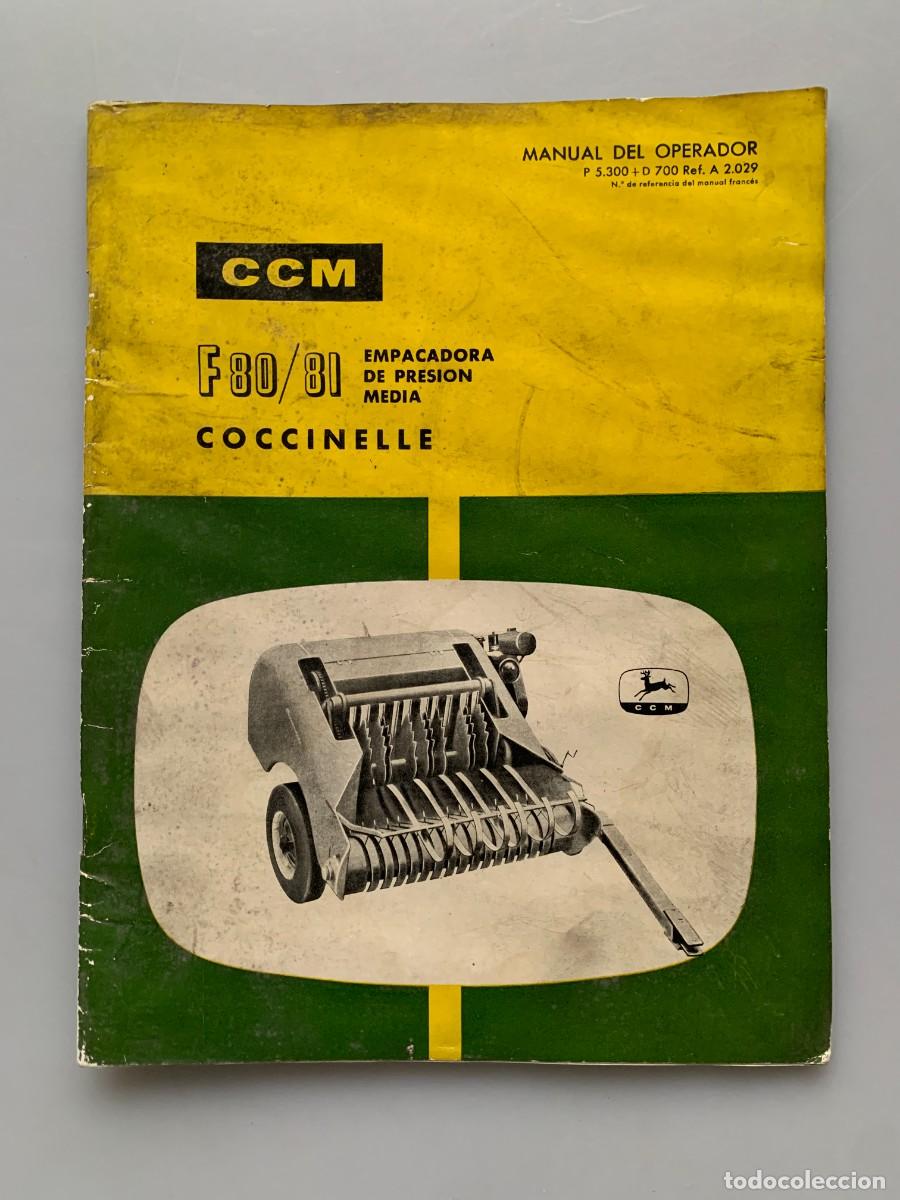 Coches y motocicletas: John Deere Manual Empacadora F80 F81 Coccinelle Maquinaria Agricola Vintage 60s