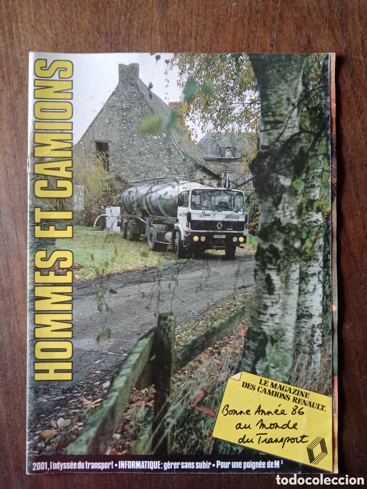 Coches y motocicletas: Revista hommes et cami&oacute;ns de 1985 cami&oacute;n Renault