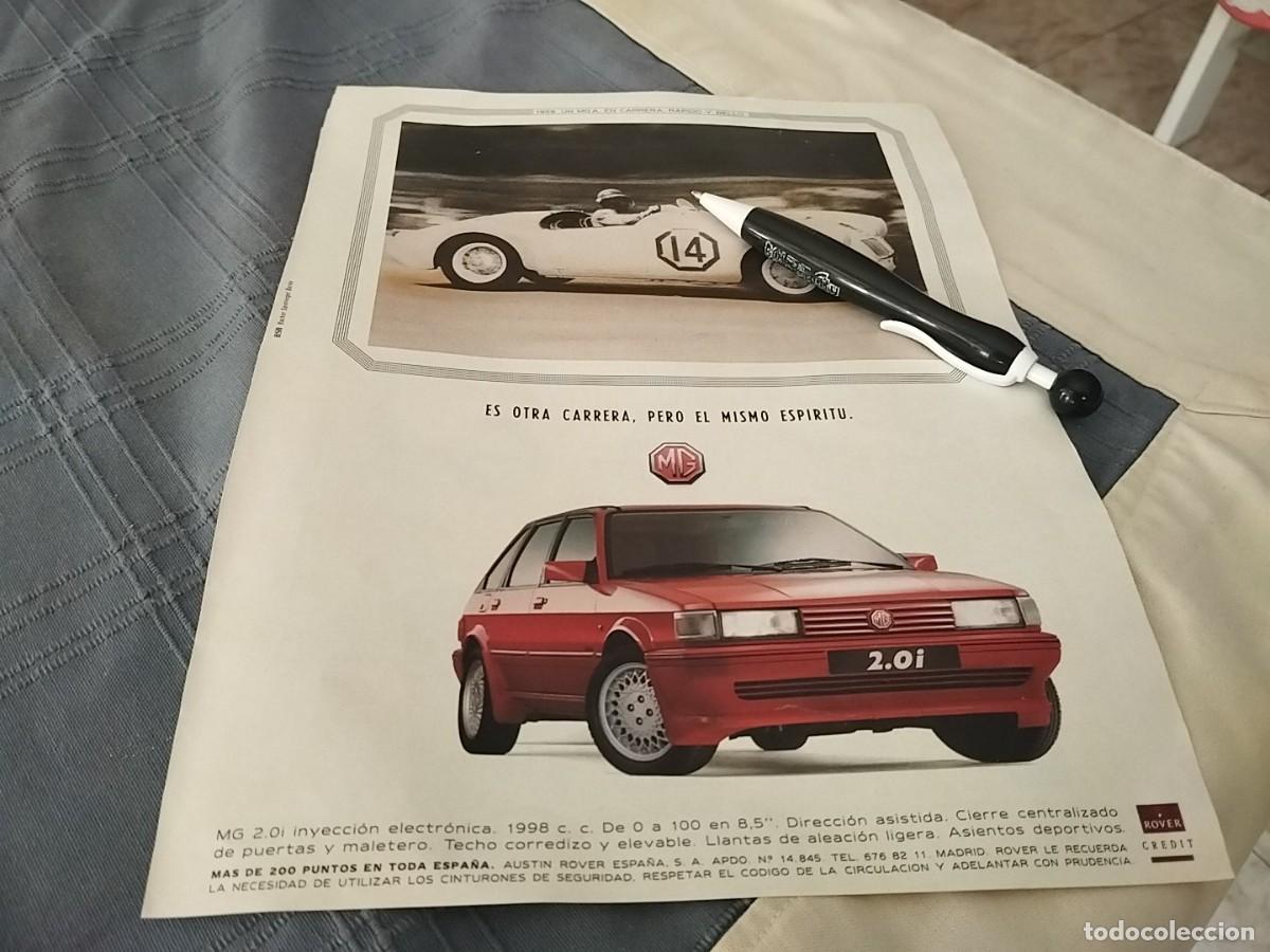 Coches y motocicletas: COCHE MG 2.0i ANUNCIO PUBLICIDAD REVISTA 1989 BONITO PARA ENMARCAR
