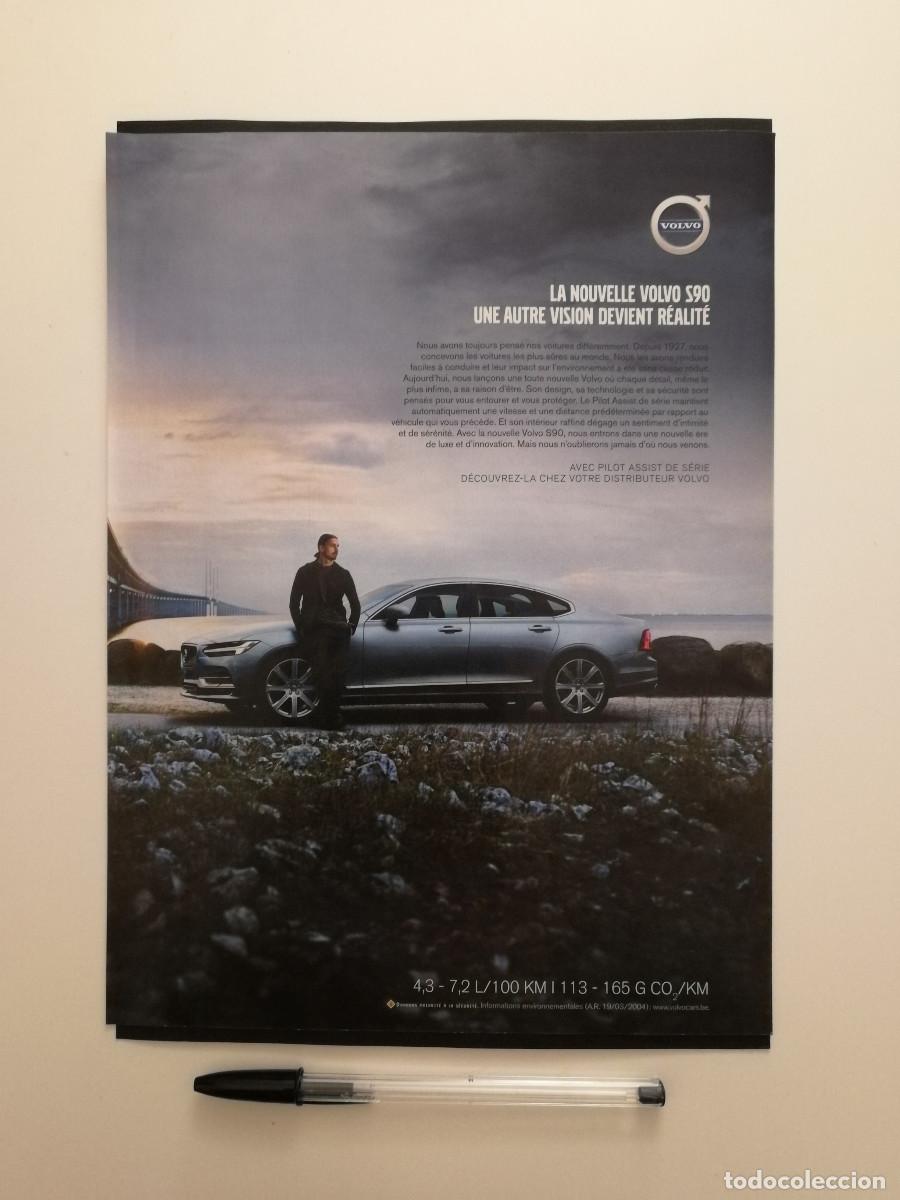 Coches y motocicletas: ANUNCIO ACARTONADO -A4- VOLVO S90 - COCHE - PUBLICIDAD LAMINA