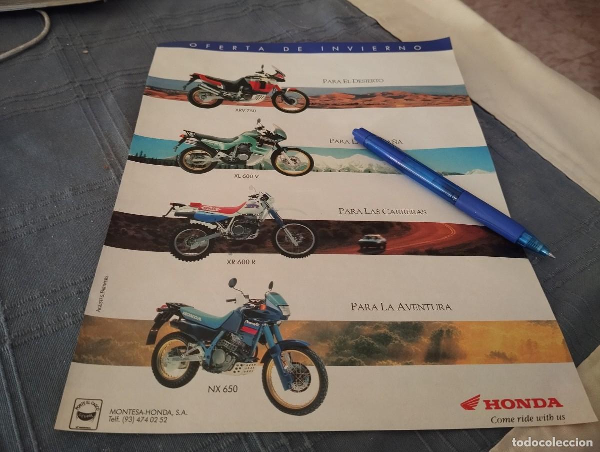 Cars and Motorcycles: MOTOCICLETAS HONDA ANUNCIO PUBLICIDAD REVISTA 1992