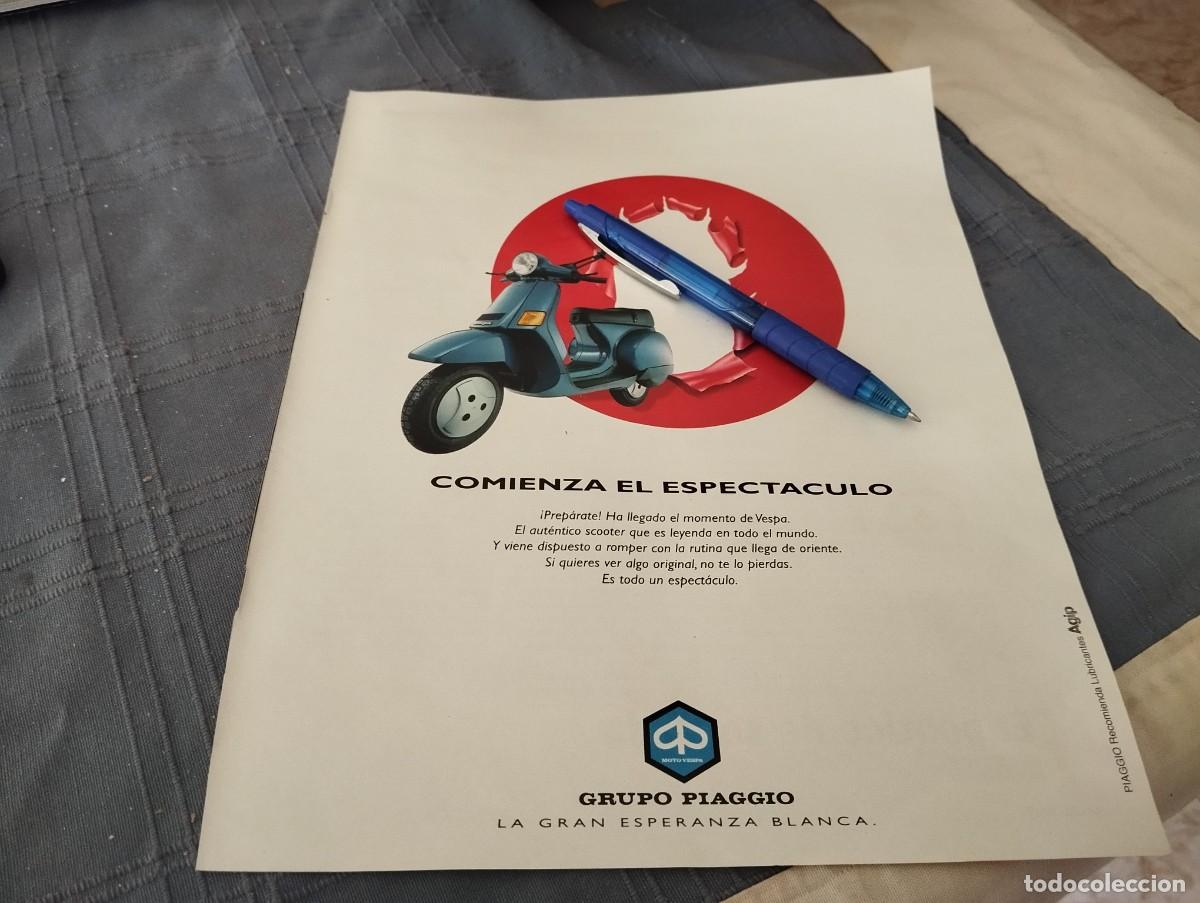 Coches y motocicletas: MOTOCICLETA MOTO PIAGGIO ANUNCIO PUBLICIDAD REVISTA 1992 BONITO PARA ENMARCAR
