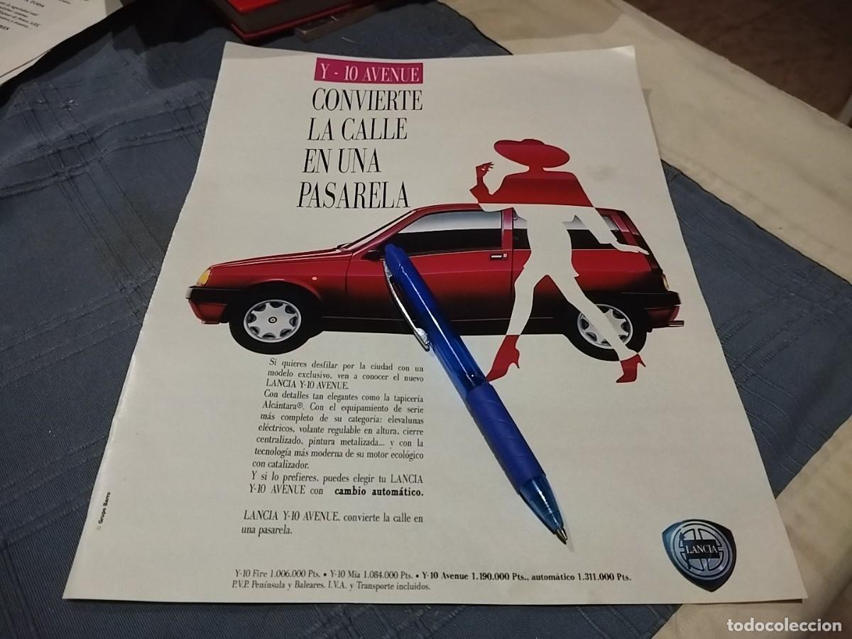 Coches y motocicletas: COCHE LANCIA Y - 10 AVENUE ANUNCIO PUBLICIDAD REVISTA 1992 BONITO PARA ENMARCAR