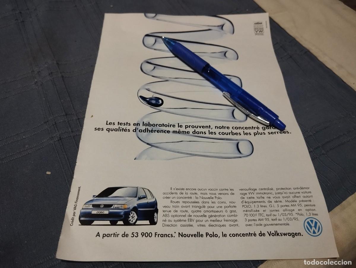 Coches y motocicletas: COCHE VOLKSWAGEN POLO ANUNCIO PUBLICIDAD REVISTA FRANCESA 1995 BONITO PARA ENMARCAR