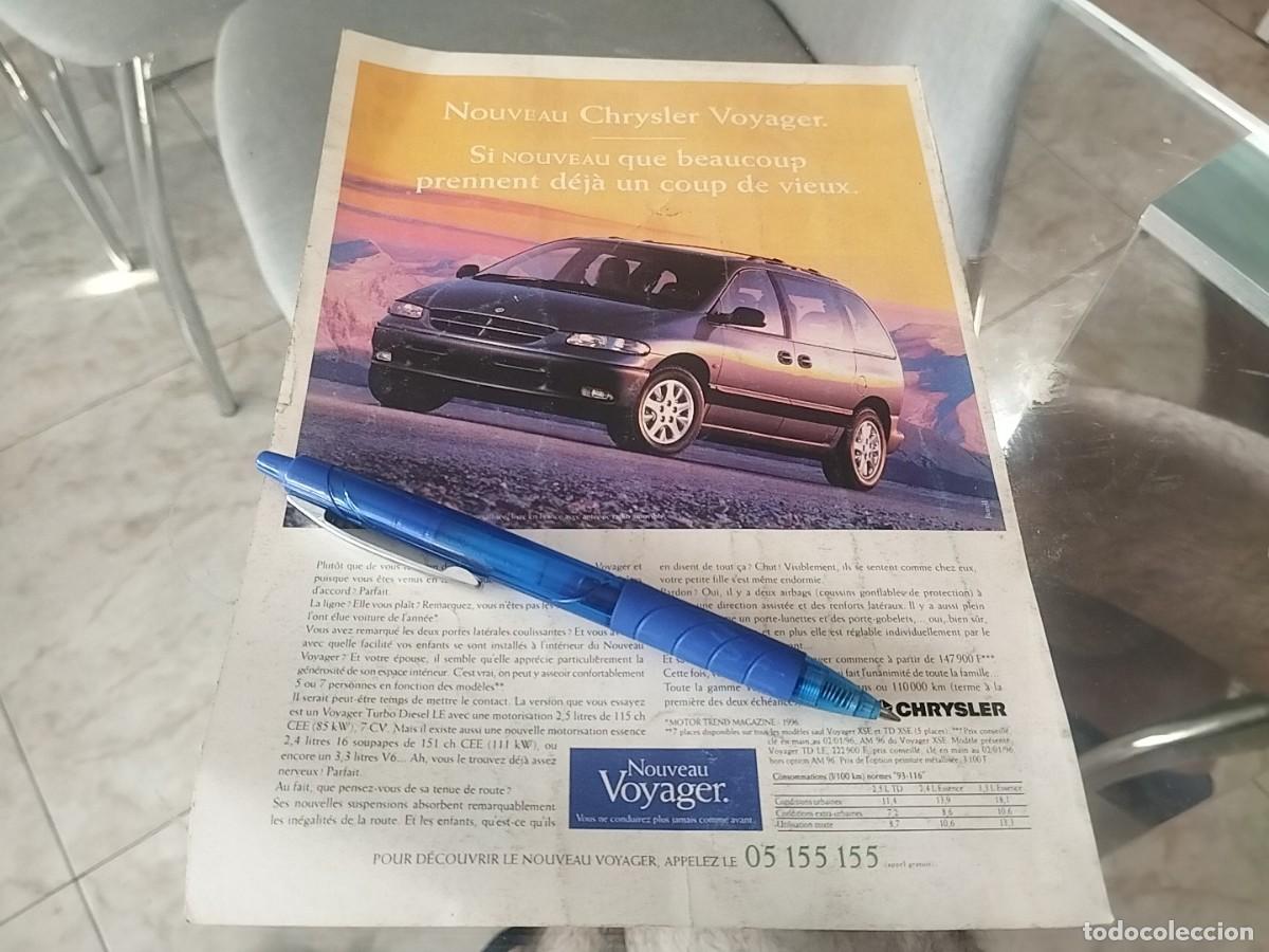 Coches y motocicletas: CHRYSLER VOYAGER ANUNCIO PUBLICIDAD REVISTA EN PORTUGU&Eacute;S 1996