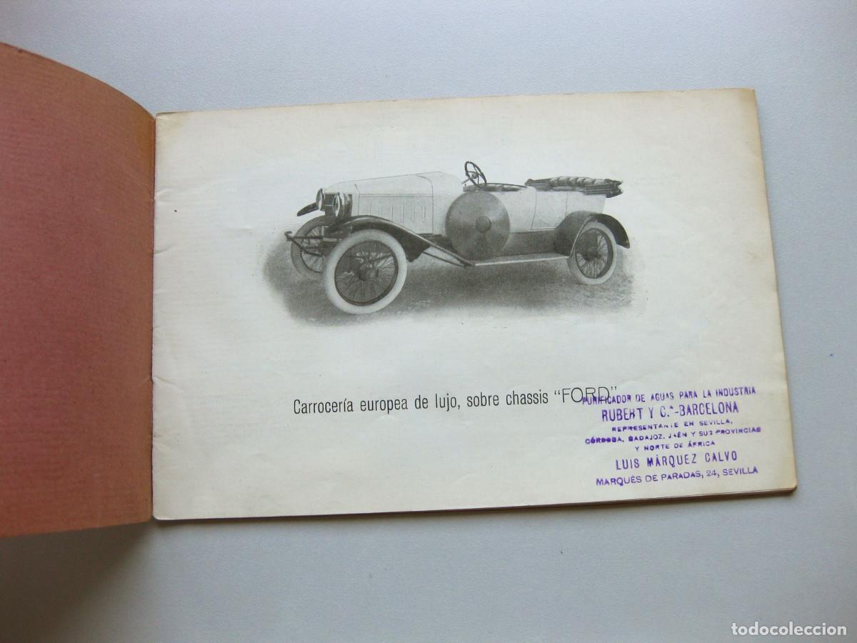 Coches y motocicletas: Interesante cat&aacute;logo de carrocerias para autom&oacute;viles Chasis Ford modelo T. A. Casajuana Pfeiffer.