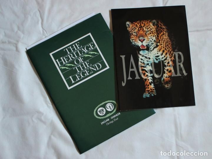 Coches y motocicletas: Carpeta (Jaguar) The Heritage of the Legend. y Catalogo gama Jaguar