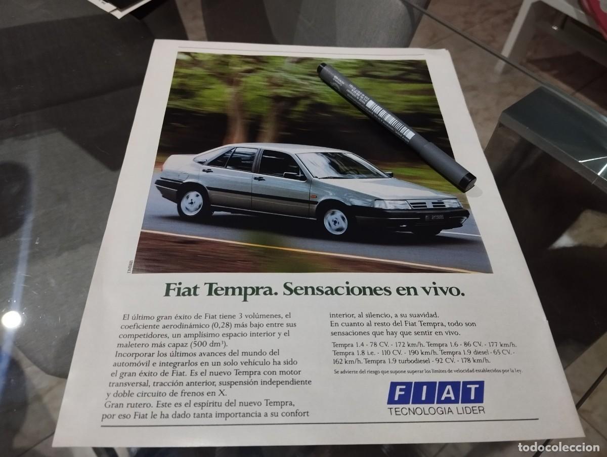 Coches y motocicletas: COCHE FIAT TEMPRA ANUNCIO PUBLICIDAD REVISTA 1990 BONITO PARA ENMARCAR