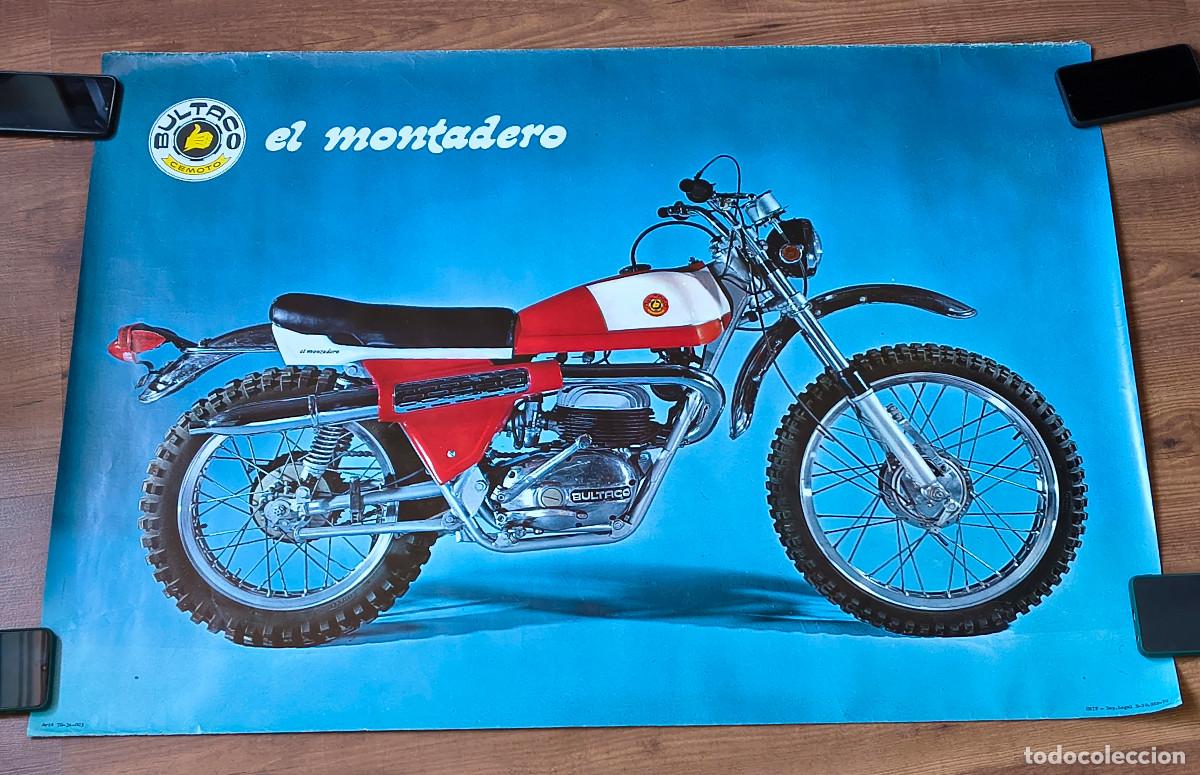 Coches y motocicletas: P&oacute;ster original Bultaco Montadero - 106 x 76 cm
