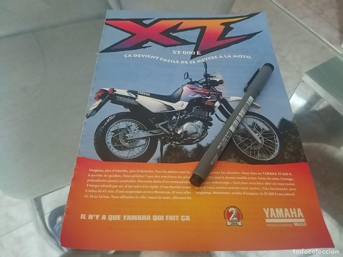 Coches y motocicletas: MOTOCICLETA YAMAHA XT 600 E ANUNCIO PUBLICIDAD REVISTA FRANCESA 1995 BINITO PARA ENMARCAR