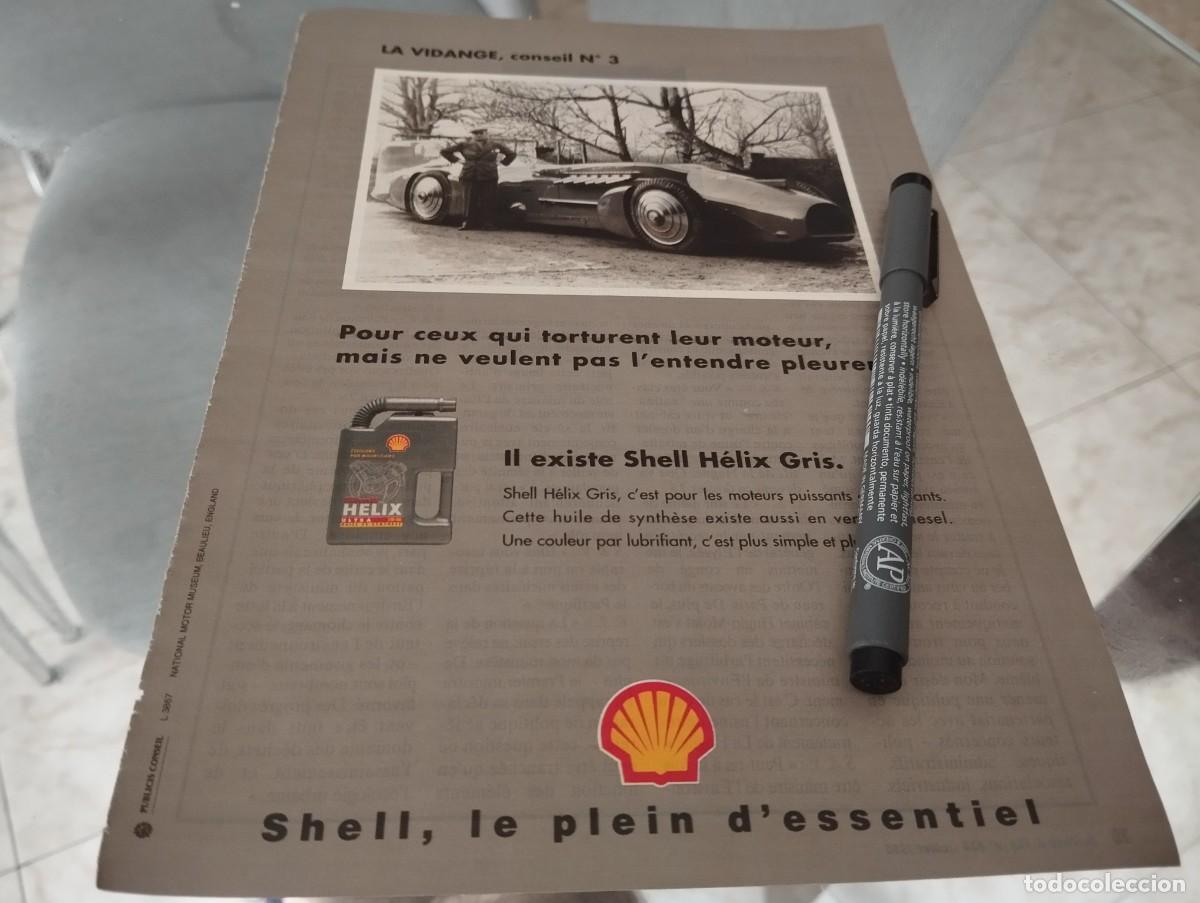 Coches y motocicletas: LUBRICANTES HELIX SHELL ANUNCIO PUBLICIDAD REVISTA FRANCESA 1995 BINITO PARA ENMARCAR