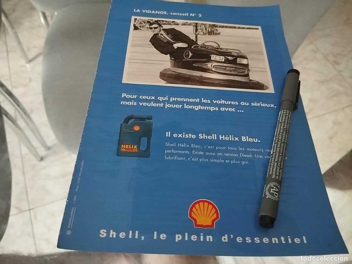 Coches y motocicletas: LUBRICANTES HELIX SHELL ANUNCIO PUBLICIDAD REVISTA FRANCESA 1995 BINITO PARA ENMARCAR