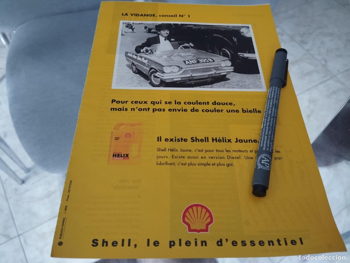 Coches y motocicletas: LUBRICANTES HELIX SHELL ANUNCIO PUBLICIDAD REVISTA FRANCESA 1995 BINITO PARA ENMARCAR