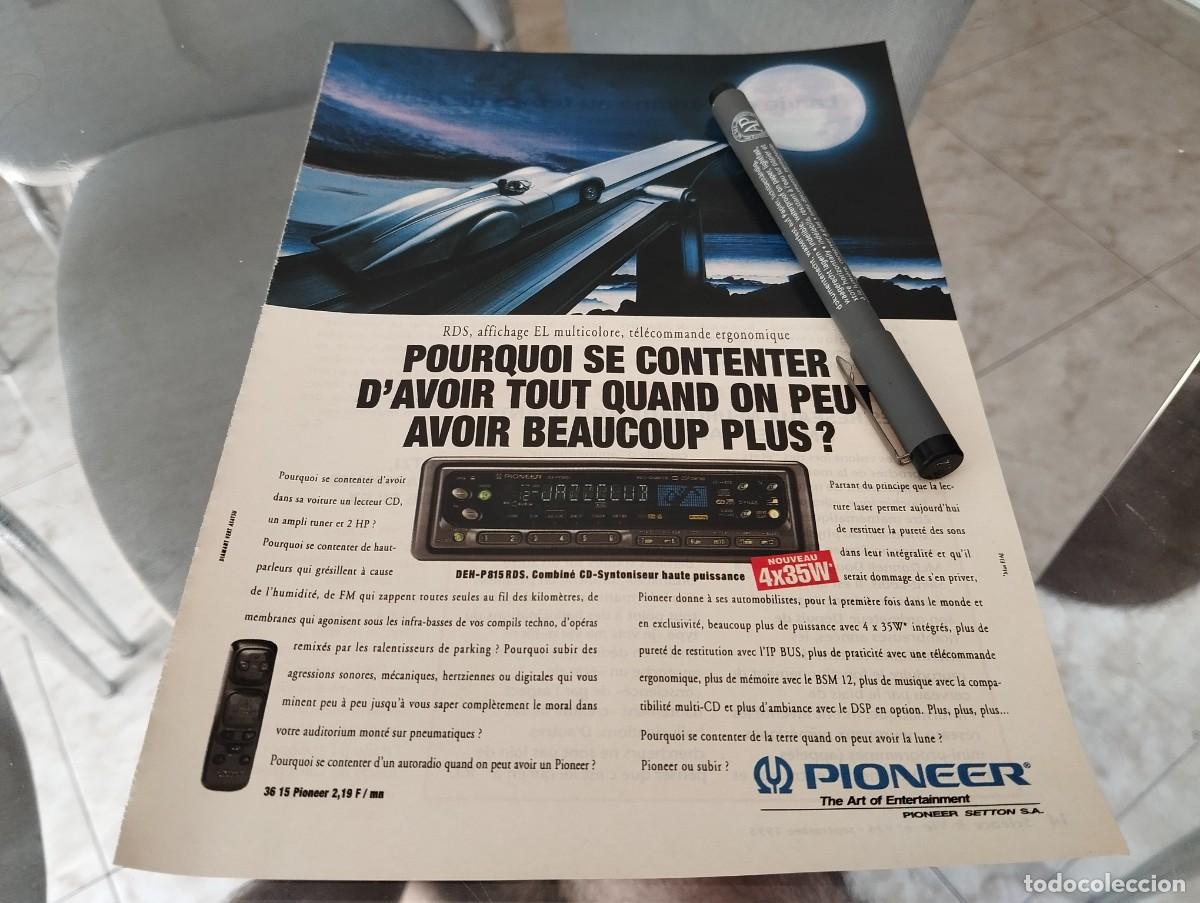 Coches y motocicletas: RADIO CASSETTE PIONEER ANUNCIO PUBLICIDAD REVISTA FRANCESA 1995 BINITO PARA ENMARCAR