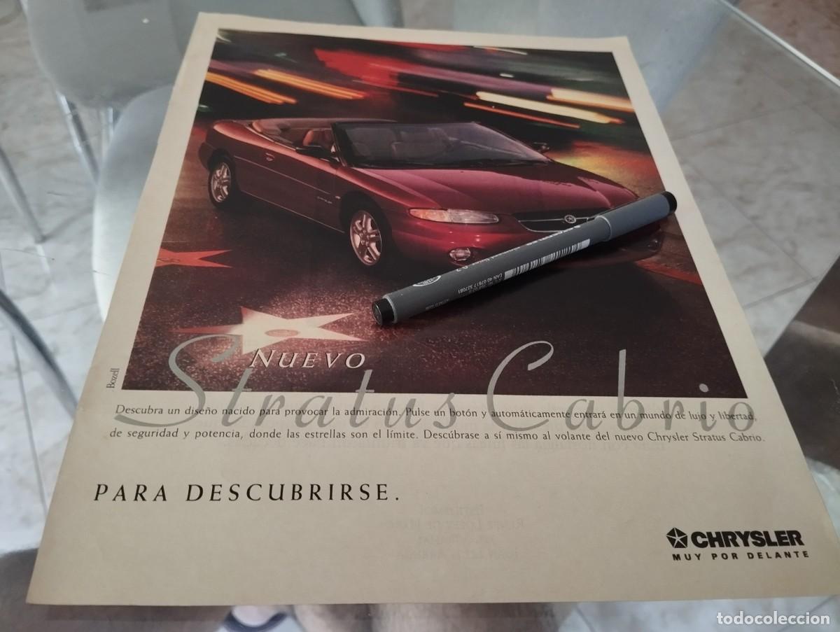 Coches y motocicletas: COCHE CHRYSLER STRATUS CABRIO ANUNCIO PUBLICIDAD REVISTA 1996