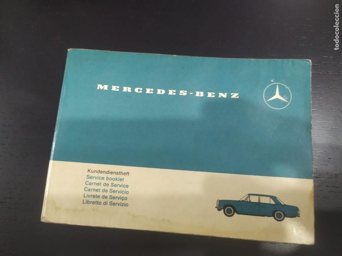 Coches y motocicletas: Carnet de Servio de Mercedes Benz en varios idiomas