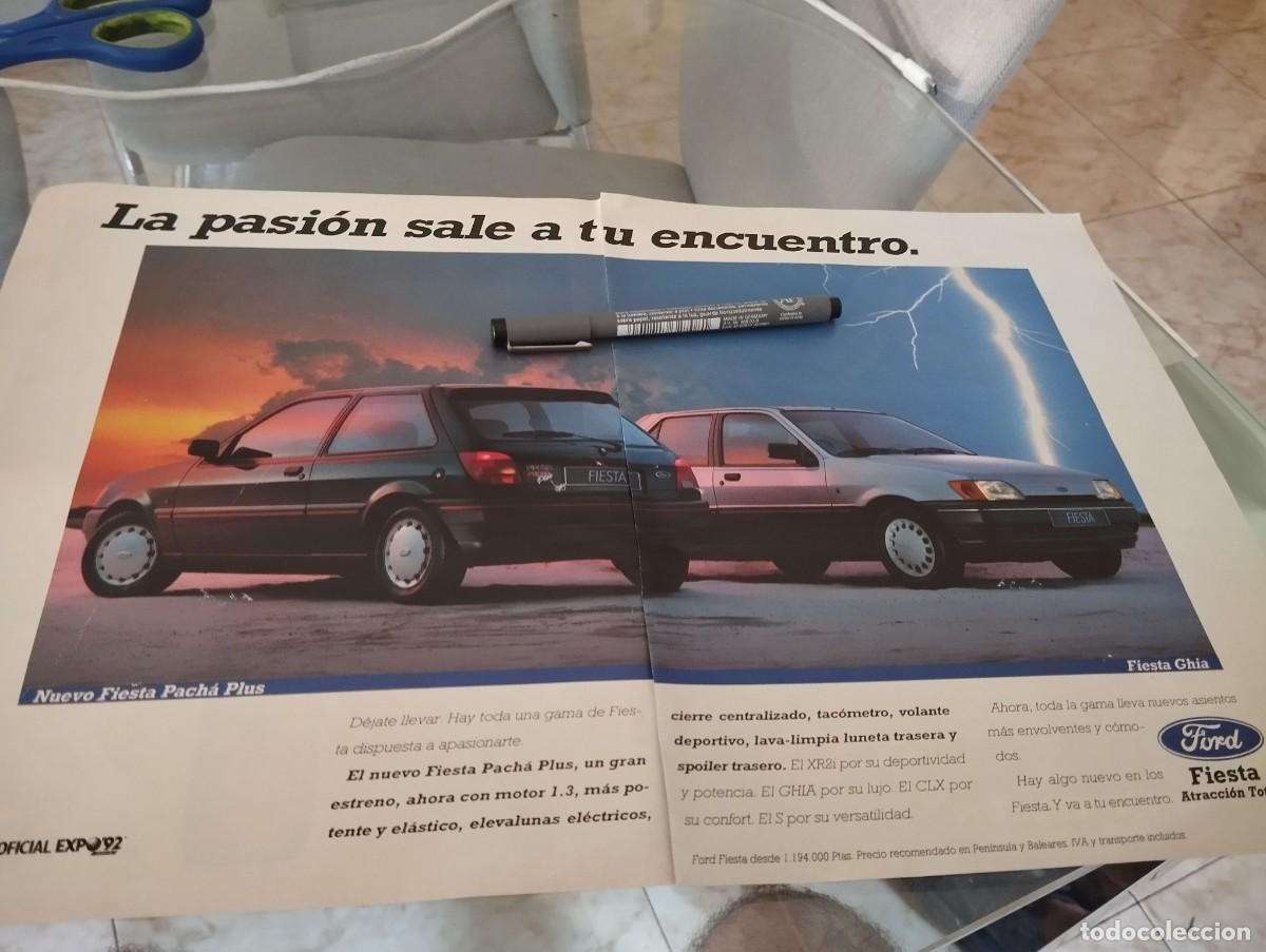 Coches y motocicletas: FORD FIESTA PACHA PLUS Y FOR FIESTA GHIA ANUNCIO PUBLICIDAD REVISTA 1991 BONITO PARA ENMARCAR
