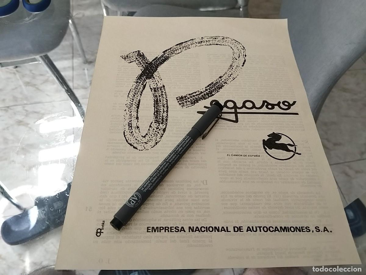 Coches y motocicletas: PEGASO EMPRESA NACIONAL DE AUTOCAMIONES ANUNCIO PUBLICIDAD REVISTA 1970 BONITO PARA ENMARCAR