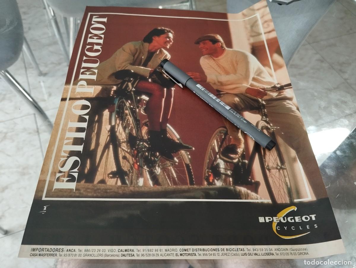 Coches y motocicletas: BICICLETAS PEUGEOT CUCLES ANUNCIO PUBLICIDAD REVISTA 1991 BONITO PARA ENMARCAR