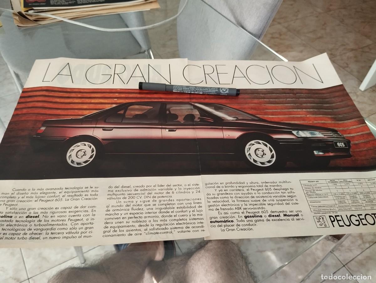 Coches y motocicletas: COCHE PEUGEOT 605 ANUNCIO PUBLICIDAD REVISTA 1991 BONITO PARA ENMARCAR