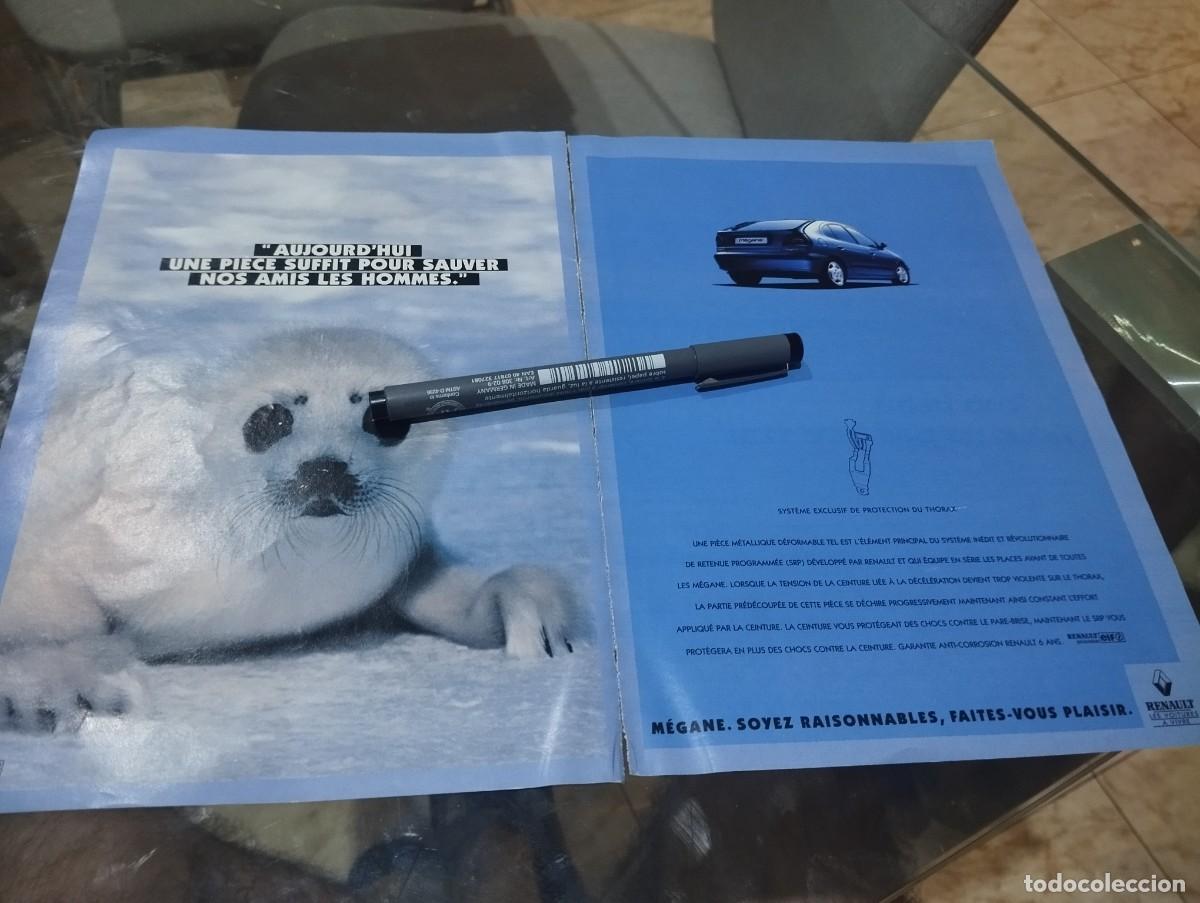 Coches y motocicletas: COCHE RENAULT MEGANE ANUNCIO PUBLICIDAD REVISTA FRANCESA 1995 BONITO PARA ENMARCAR