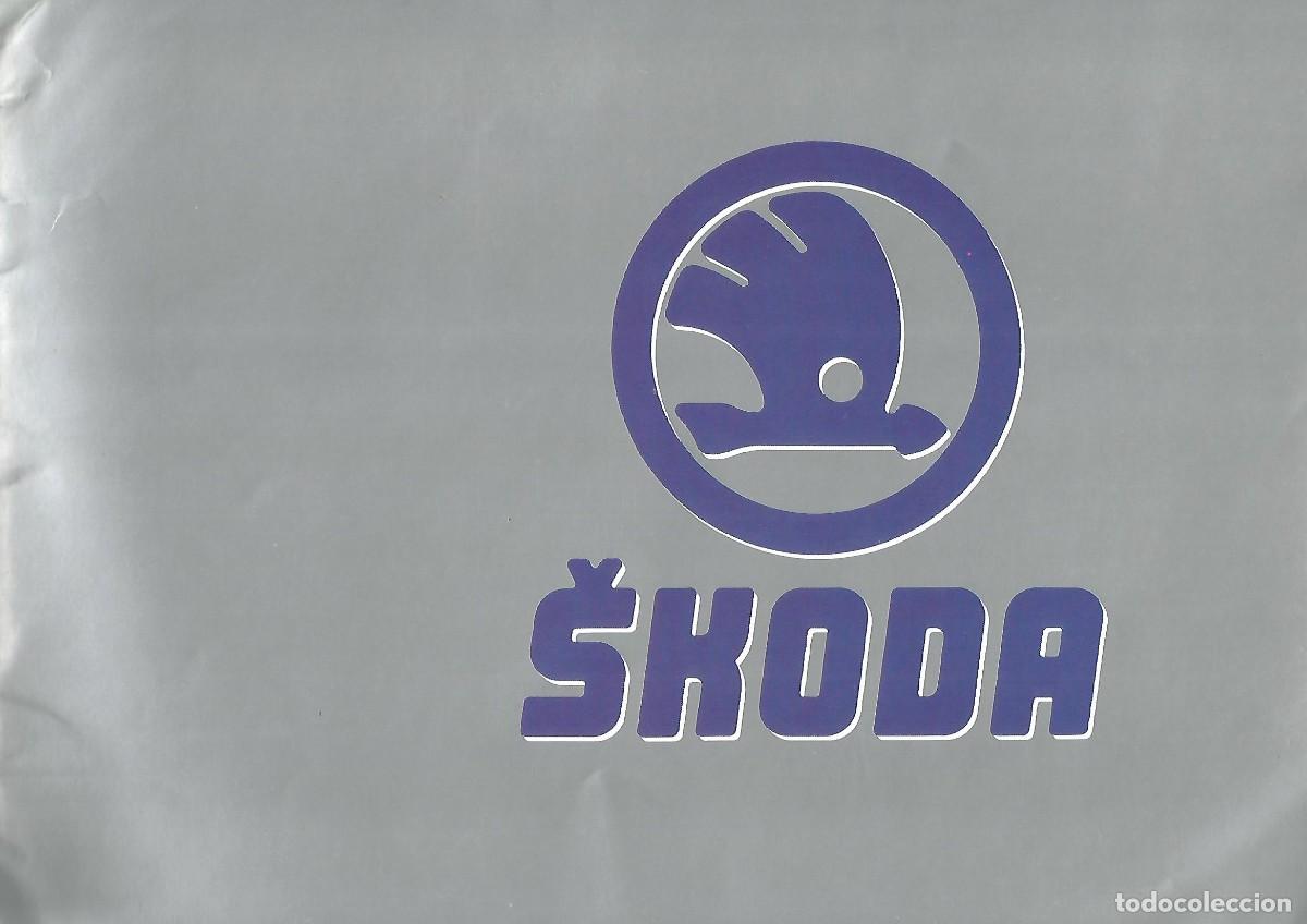Coches y motocicletas: Skoda 1985 siete modelos 105/120/130 cat&aacute;logo 20 p&aacute;ginas ingl&eacute;s + carta colores