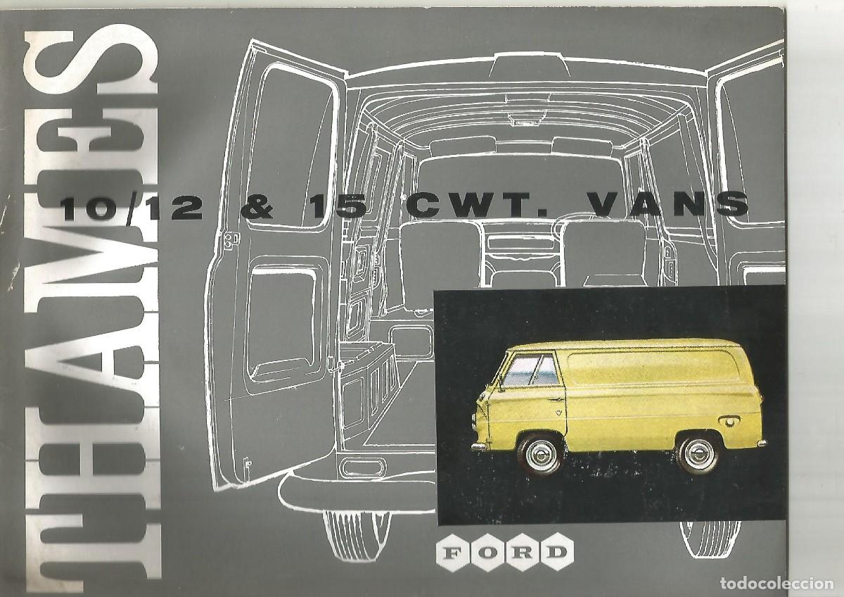 Coches y motocicletas: Ford Thames 10/12 y 15 cwt Van furgoneta 1959 cat&aacute;logo 16 p&aacute;ginas ingl&eacute;s