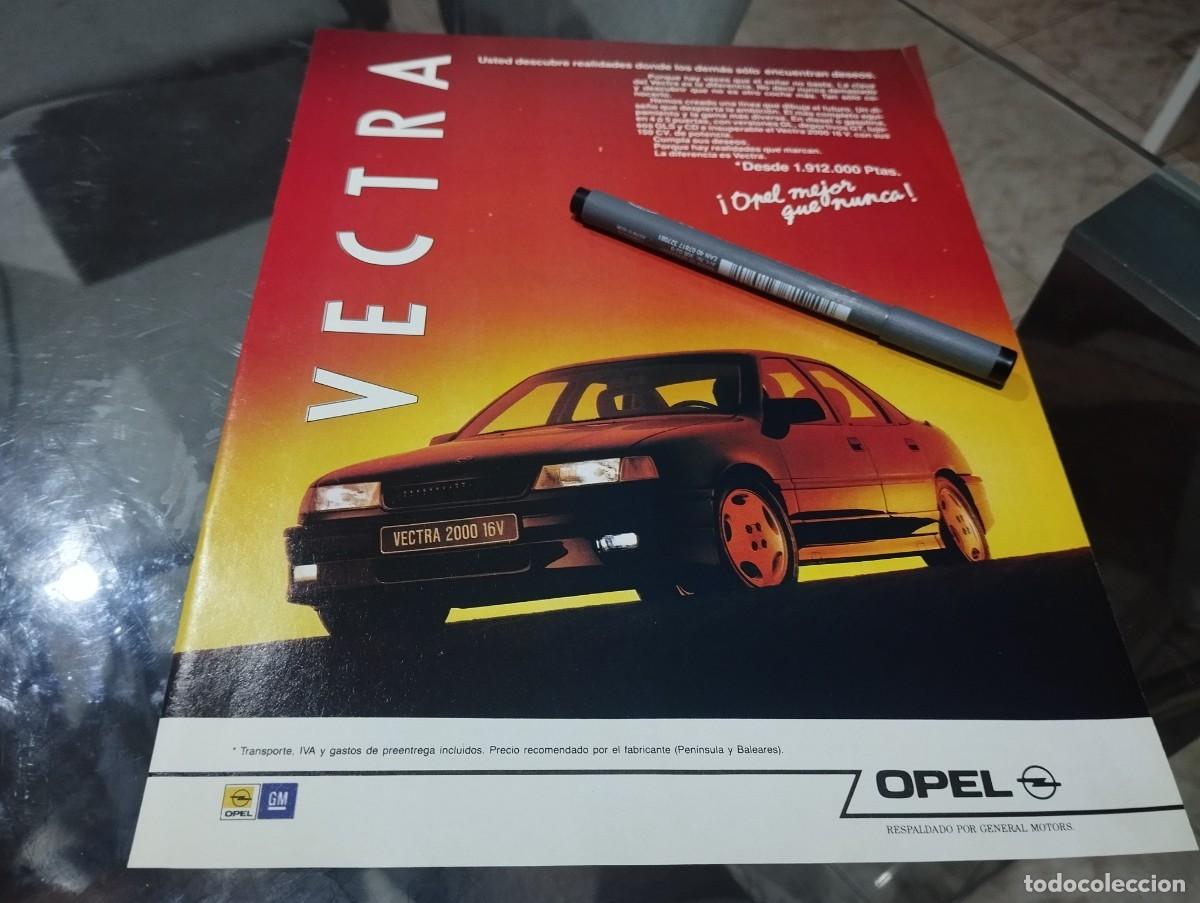 Coches y motocicletas: COCHE OPEL VECTRA 2000 16V ANUNCIO PUBLICIDAD REVISTA 1990 BONITO PARA ENMARCAR