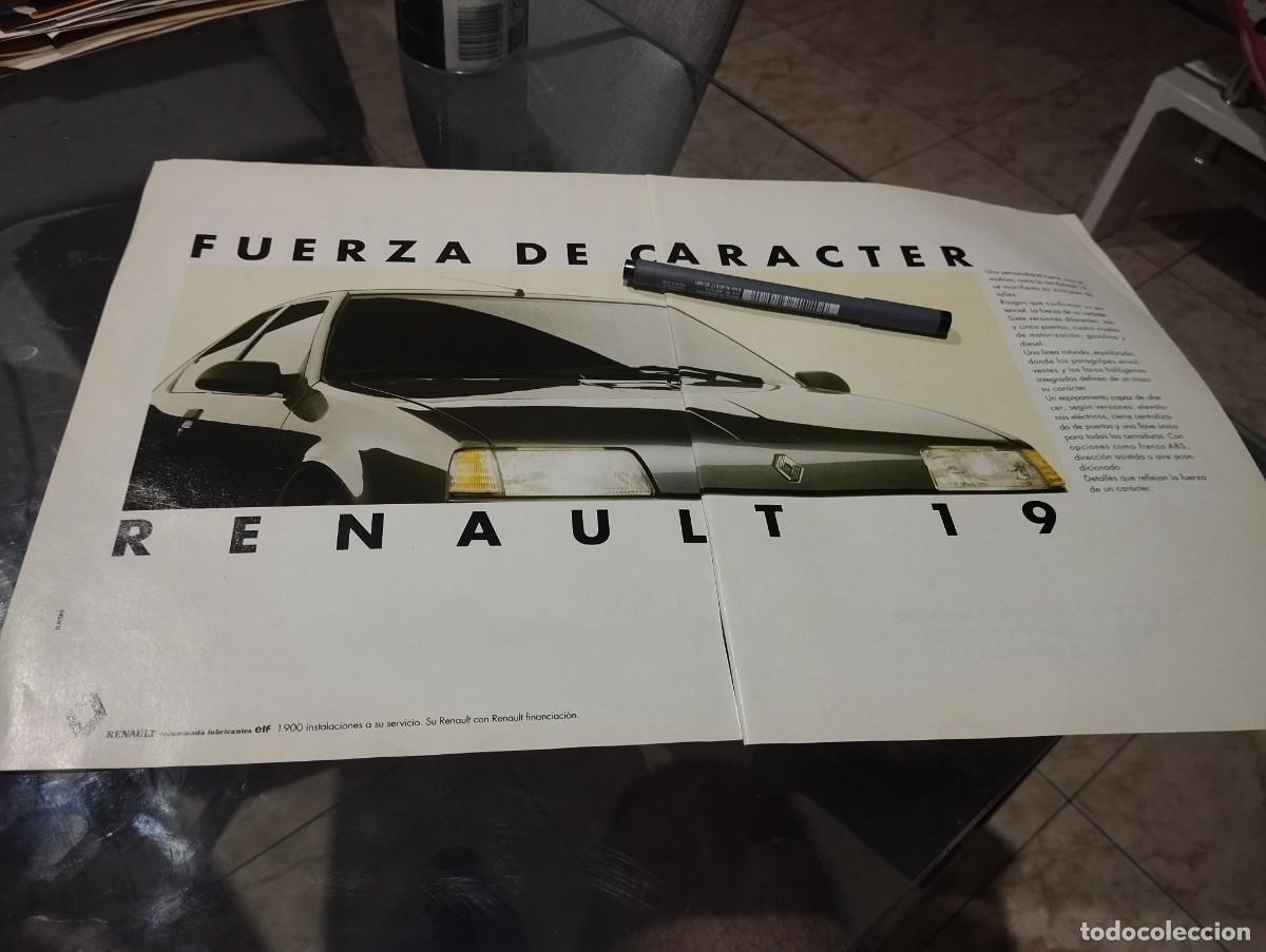 Coches y motocicletas: COCHE RENAULT 19 ANUNCIO PUBLICIDAD REVISTA 1990 BONITO PARA ENMARCAR