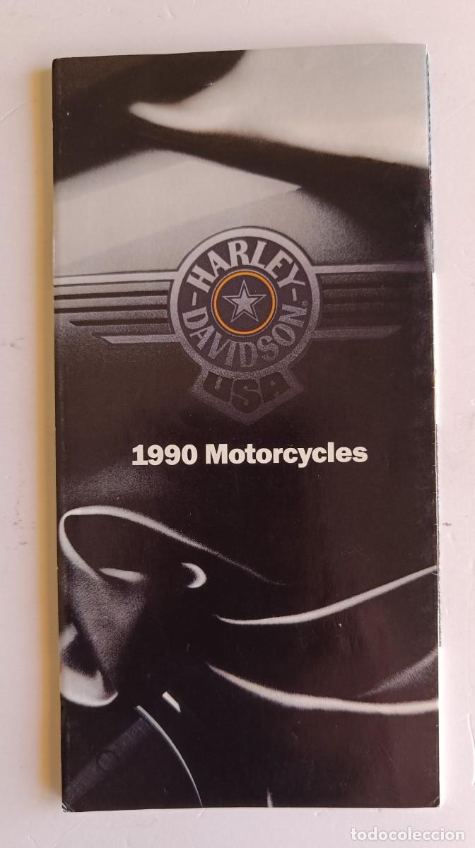 Coches y motocicletas: CATALOGO HARLEY DAVIDSON ORIGINAL A&Ntilde;O 1990 - DEPLEGABLE