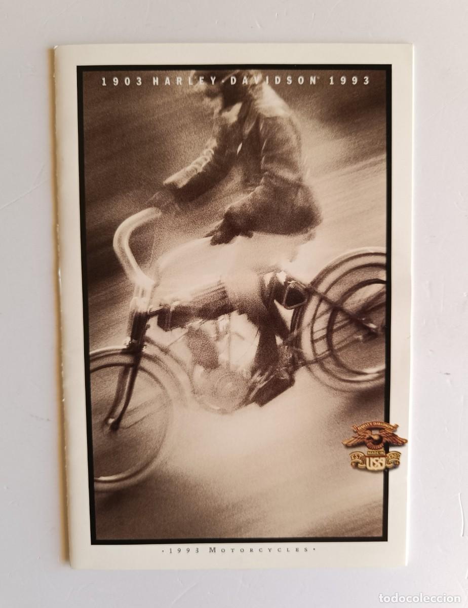 Coches y motocicletas: CATALOGO HARLEY DAVIDSON ORIGINAL A&Ntilde;O 1993 - LIBRILLO DE 18 PAGINAS MEDIDAS 13 x 20 CM. 1903 - 1993