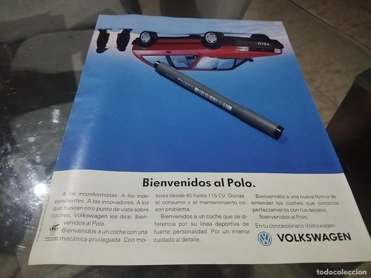 Coches y motocicletas: COCHE VOLKSWAGEN POLO ANUNCIO PUBLICIDAD REVISTA 1992 BONITO PARA ENMARCAR
