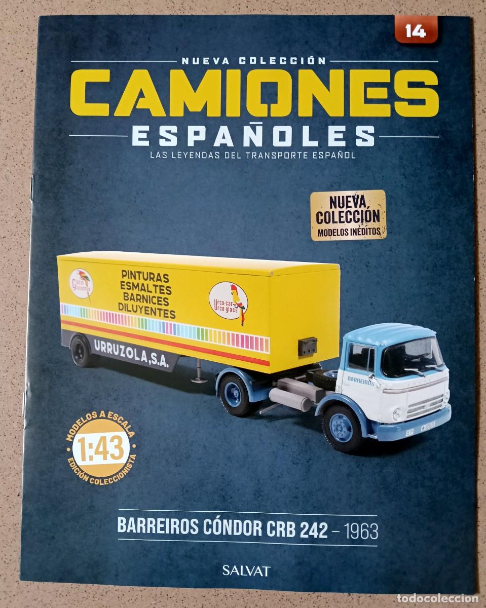 Coches y motocicletas: Fasc&iacute;culo 14 BARREIROS C&Oacute;NDOR CRB 242 (1963) Colecci&oacute;n Camiones Espa&ntilde;oles Salvat Nuevo
