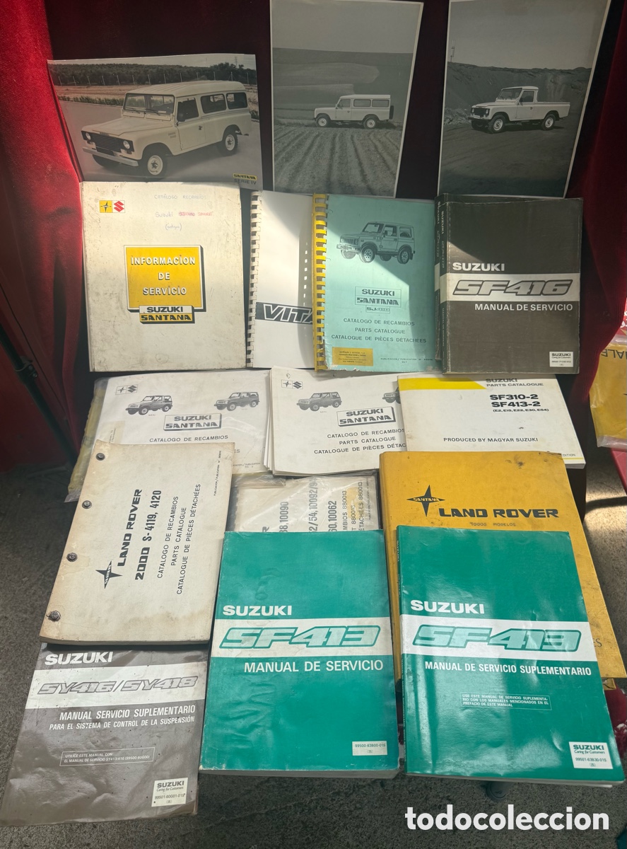 Coches y motocicletas: Gran lote libros de taller,Land Rover,Santana, Vitara,etc!