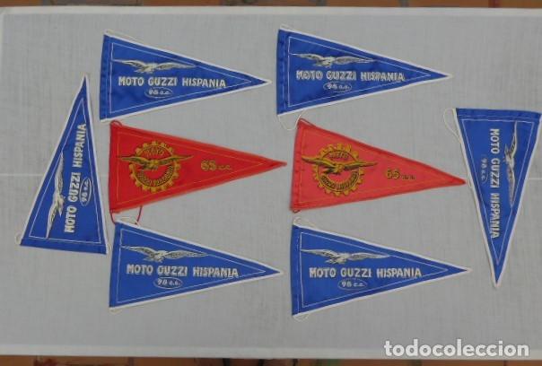 Coches y motocicletas: 8 BANDERINES MOTO GUZZI 6 DE 98 c.c. y 2 DE 65 c.c.
