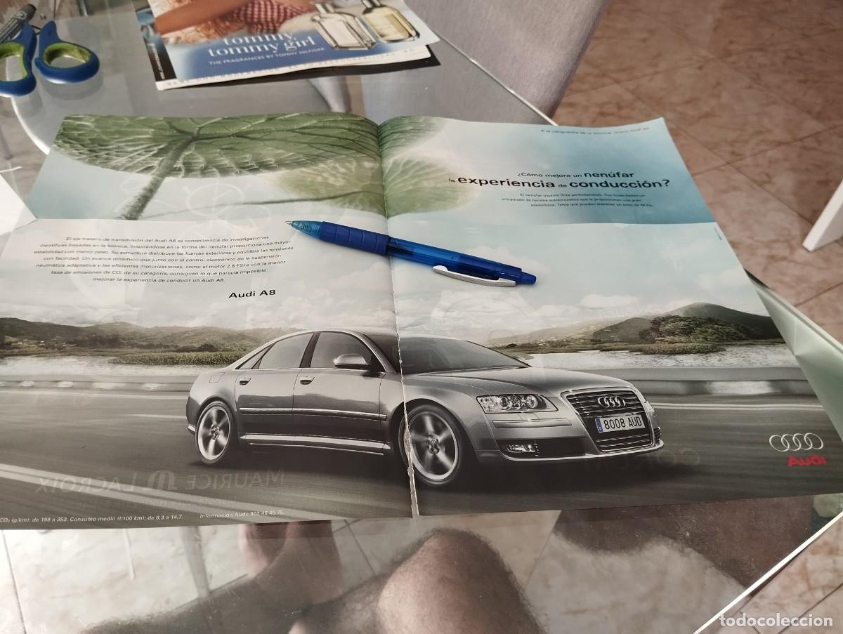 Coches y motocicletas: COCHE AUDI A8 REVERSO RELOJ CORUM Y RELOJ MAURICE LACROIX ANUNCIO PUBLICIDAD REVISTA 2007