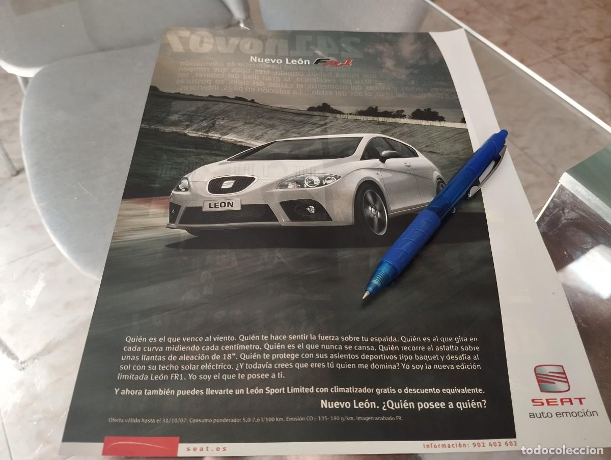 Coches y motocicletas: COCHE SEAT LEON FR1 ANUNCIO PUBLICIDAD REVISTA 2007 BONITO PARA ENMARCAR