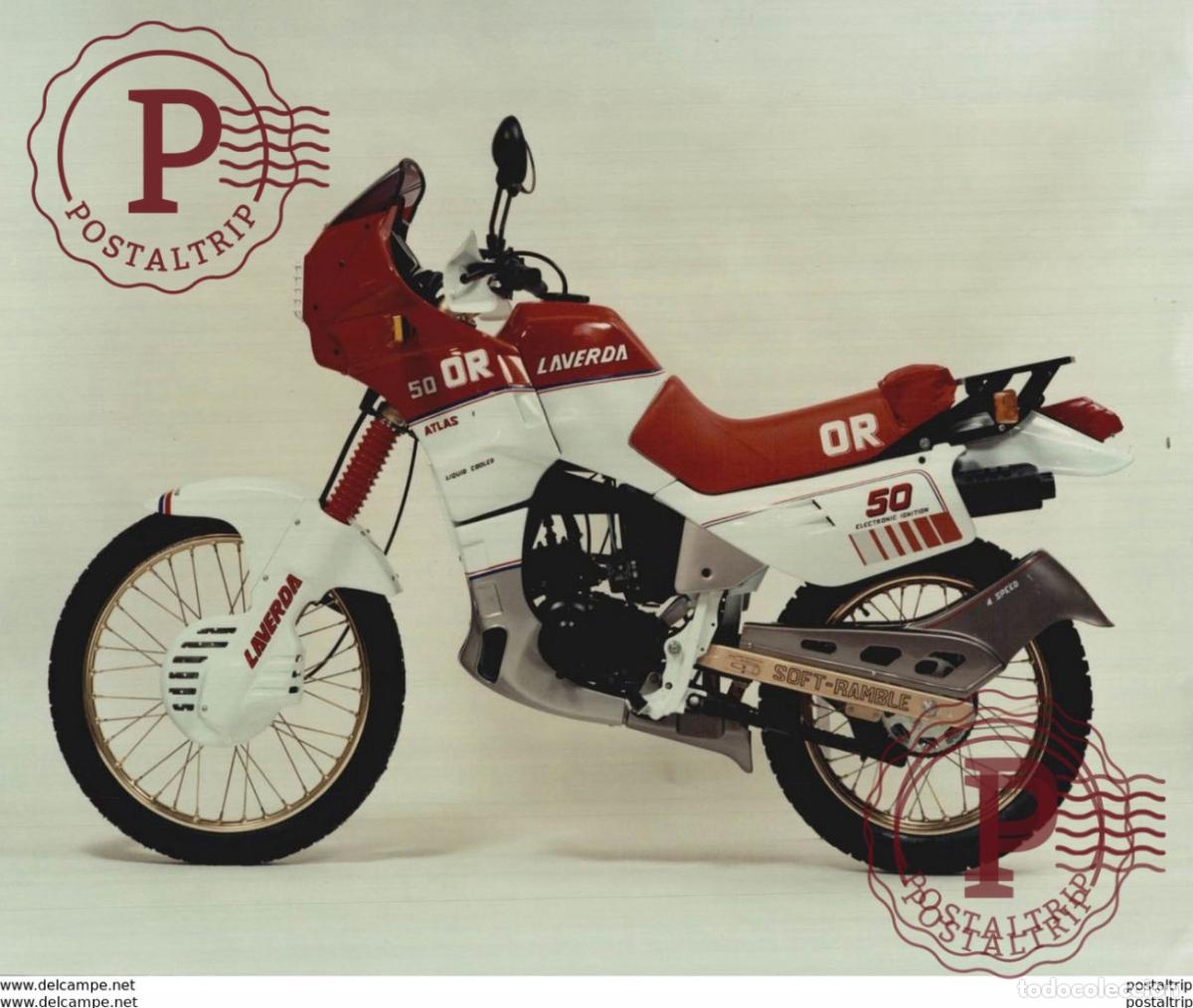 Autos und Motorr&auml;der: LAVERDA ATLAS OR 50 ELECTRONIC IGNITION 25x20cm Moto MOTOCROSS MOTORCYCLE Douglas J Jackson archive