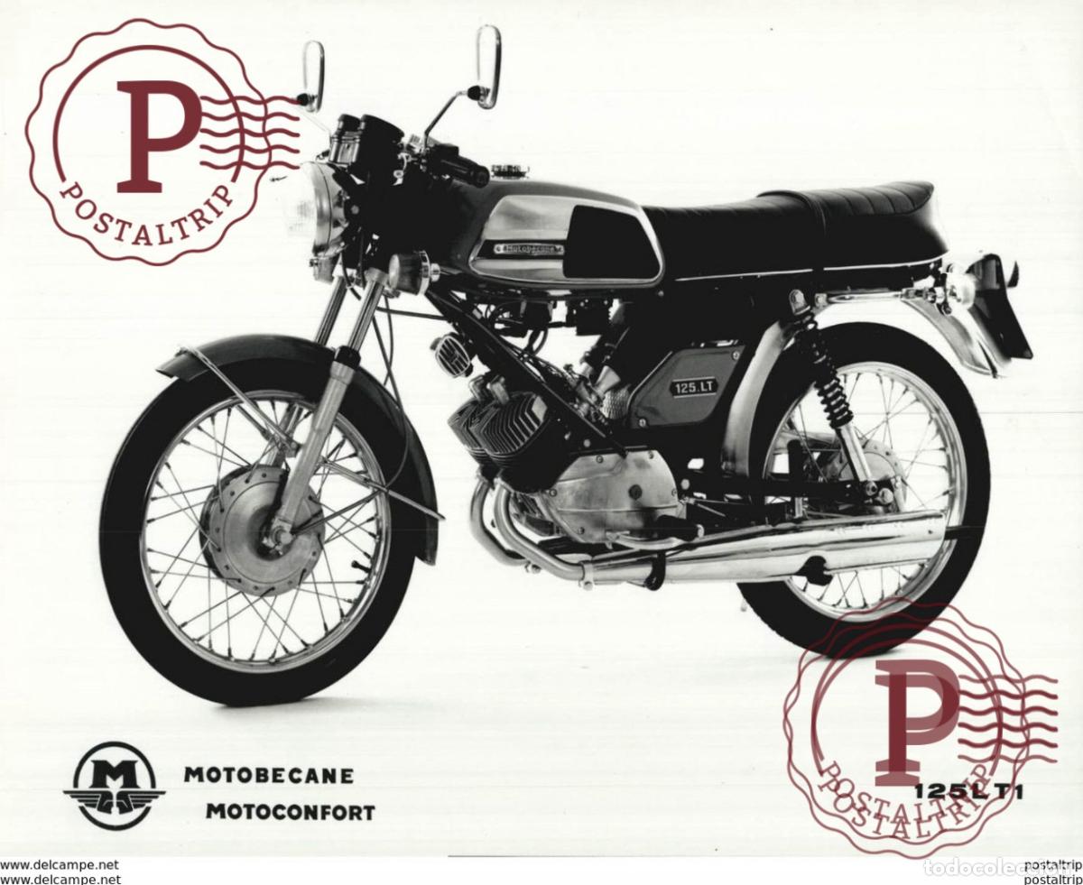 Coches y motocicletas: MOTOBECANE 125 LT1 +-25x20cm Moto MOTOCROSS MOTORCYCLE Douglas J Jackson archive of motorcycles