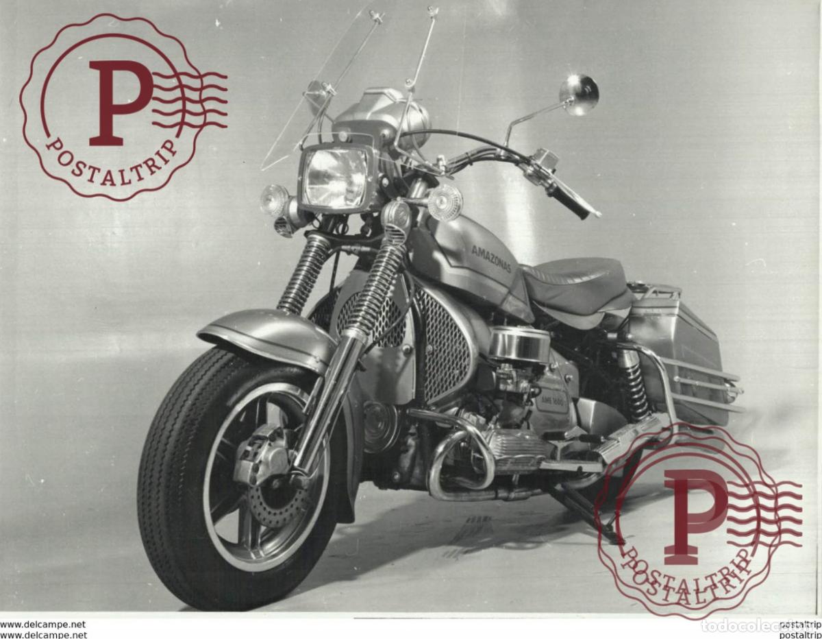Coches y motocicletas: AMAZONAS AME 1600 +-25x20cm Moto MOTOCROSS MOTORCYCLE Douglas J Jackson archive of motorcycles