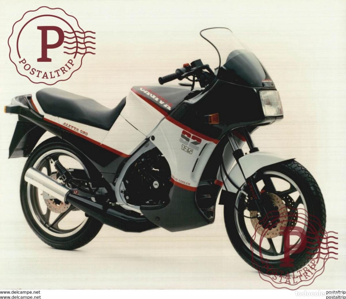 Coches y motocicletas: CAGIVA ALETTA ORO S2 125 +-25x20cm Moto MOTOCROSS MOTORCYCLE Douglas J Jackson archive of motorcycle