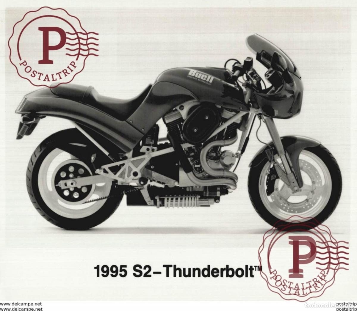 Coches y motocicletas: BUELL AMERICAN 1995 S2 THUNDERBOLT +-25x20cm Moto MOTOCROSS MOTORCYCLE Douglas J Jackson archive of