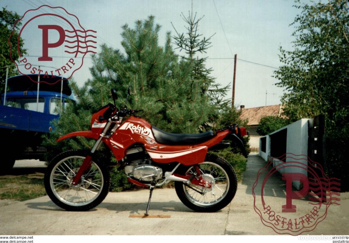 Coches y motocicletas: ROLAND +-15cm x 21,5cm Moto MOTOCROSS MOTORCYCLE Douglas J Jackson archive of motorcycles