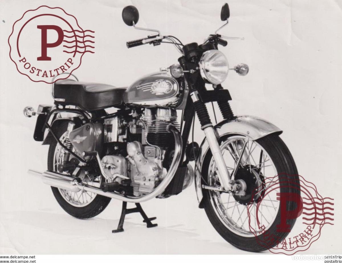 Coches y motocicletas: ENFIELD +-16,5x22cm Moto MOTOCROSS MOTORCYCLE Douglas J Jackson archive of motorcycles