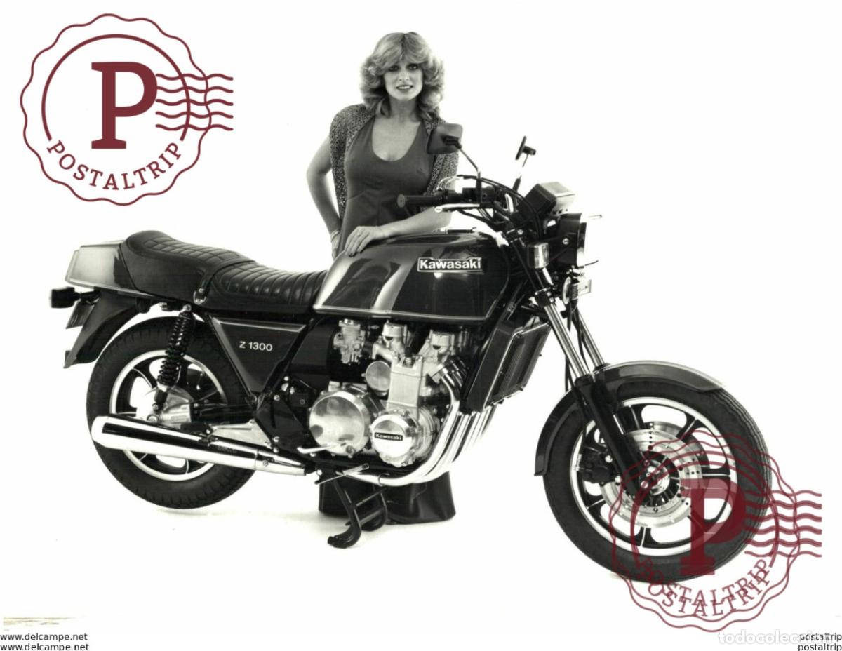 Coches y motocicletas: KAWASAKI Z1300 21*16 cm Moto MOTOCROSS MOTORCYCLE Douglas J Jackson archive of motorcycles