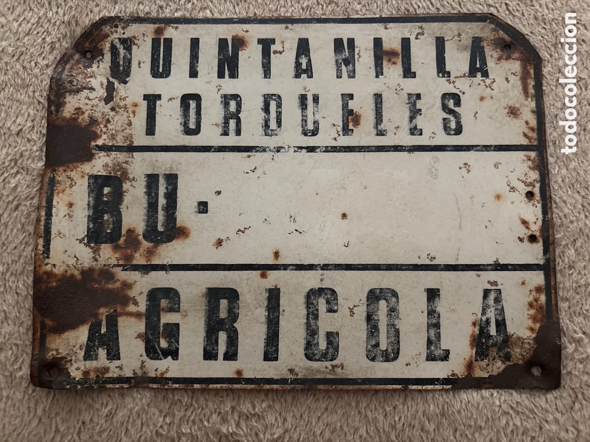 Coches y motocicletas: MATR&Iacute;CULA PLACA AGR&Iacute;COLA QUINTANILLA TORDUELES