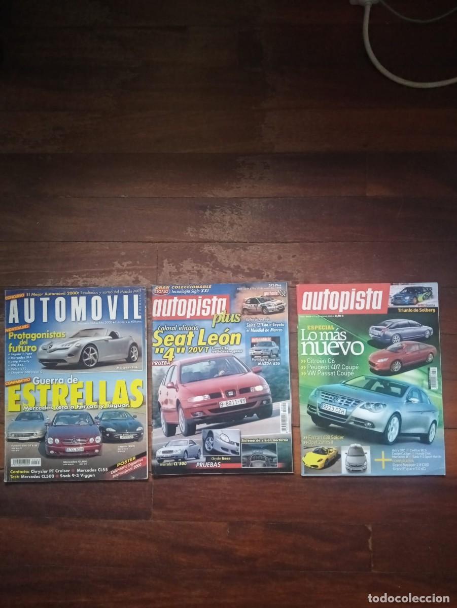 Coches y motocicletas: Lote 3 revistas coches