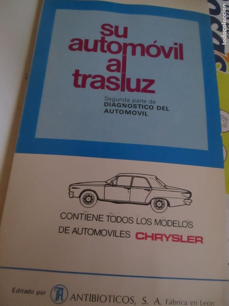 Coches y motocicletas: SU AUTOM&Oacute;VIL AL TRASLUZ- TODOS LOS MODELOS CHRYSLER-VV AA- ANTIBI&Oacute;TICOS-