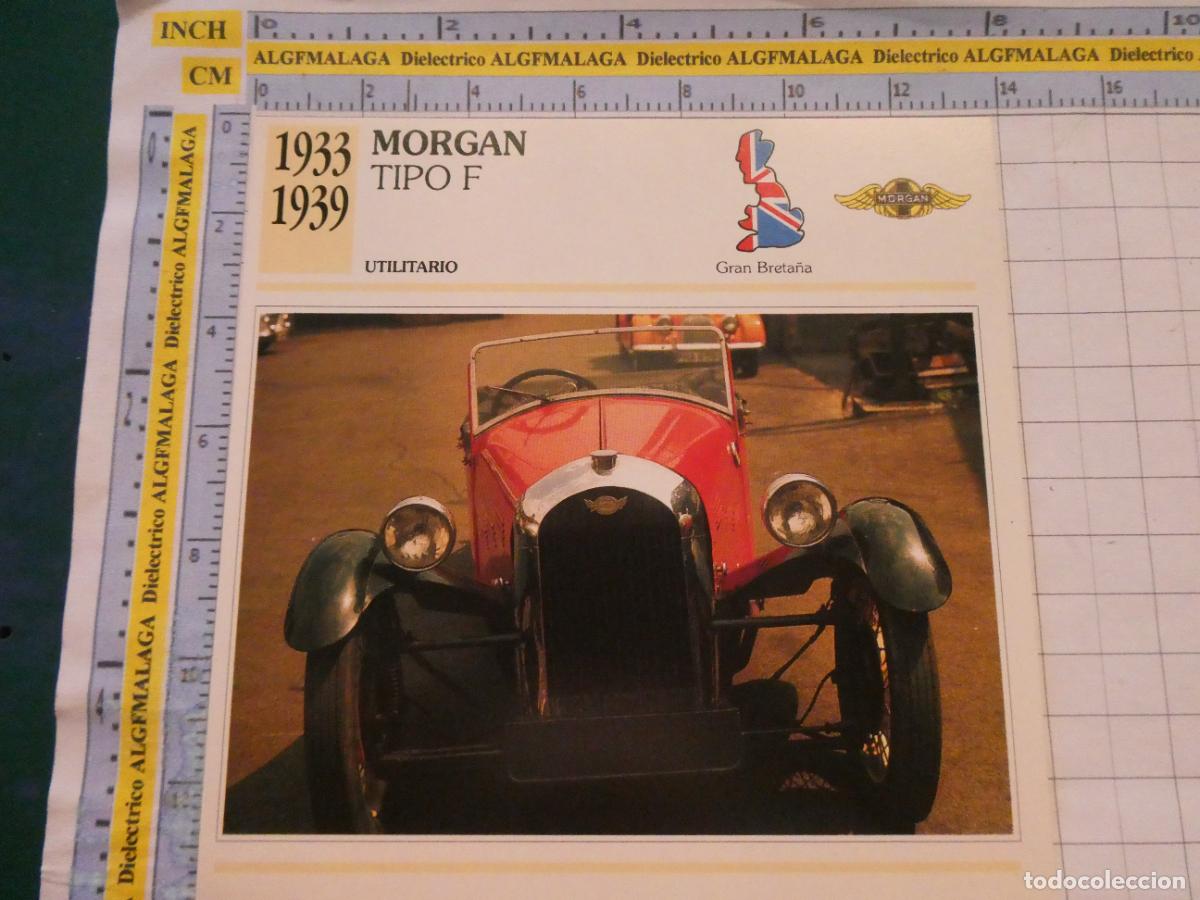Coches y motocicletas: TARJETA FICHA T&Eacute;CNICA COCHES DE COLECCI&Oacute;N PLANETA AGOSTINI GRAN BRETA&Ntilde;A 1933 MORGAN TIPO F. 1043